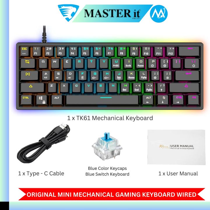 RGB%20Gaming%20Keyboard%20-%20Mechanical%20Keyboard%20Blue%20Switch%20Wired/Wireless%20Mini%20RGB%20Keyboard%2061/63%20Keys%20Without%20Numpad%20-%20RGB%20Light%20Mechanical%20Keyboard%20Black%20-%20Detachable%20TYPE-C%20Wired/Wireless%20For%20Professional%20Gaming%20-%20Compatible%20With%20PC%20&%20Laptop%20-%20Image%209