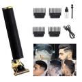Professional T-Shaped Blade Hair Clippers for Men , T9 Blade Hair Trimmer , Zero Gapped Trimmer for Men, Lines, Edges, Sideburns, Beard Trimmer for Men, Grooming Kit Low Noise ,USB Stand Charging Open Battery Rechargeable with Guide Combs. 