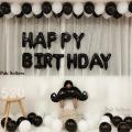 Black & White Birthday theme with Mustache foil balloon For Birthday Boy. 