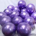 50 Pcs Metallic Balloons - Pure Shinning Balloons For Birthday Party Decoration. 