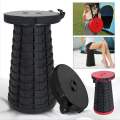 Portable Retractable Folding Stool, Telescoping Minimax Stool Seat Lightweight for Camping Fishing Hiking Indoor and Outdoor Travel. 