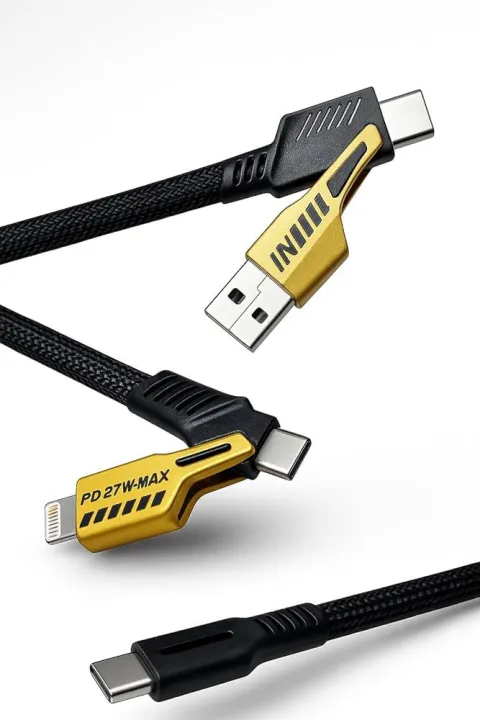 65W%20Fast%20Charging%204-in-1%20Multi%20Charging%20Cable%20%E2%80%93%20USB%20to%20Type-C,%20Micro%20USB%20&%20Lightning%20%E2%80%93%20Nylon%20Braided%20Heavy%20Duty%20Data%20Cable%20(Gold/Black)%20For%20iPhone%20&%20Android.%20-%20Image%205