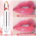 High Quality Transparent Color Changing Flower Jelly Lipstick. 