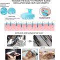 Hair Scalp Massager, Shampoo Brush with Soft Silicon Bristles waterproof Easy to Use for all hair type Green Color. 