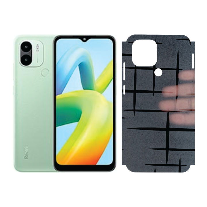 Xiaomi Redmi A1 Plus Back Paper Glitter BWS GLT182 Sami-Transperent Sheet Anti-stain Back With Side Wrap Cover