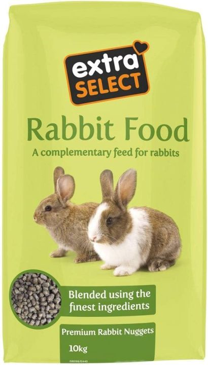 Extra Select Premium Rabbit Nuggets - Outdoor/Indoor Rabbit Food with Essential Vitamins & Minerals - 1kg pack