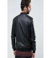 Men's Slim Fit Pu Leather Jacket M 1. 