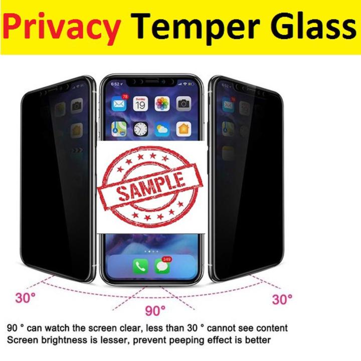 infinix Note 12 Privacy temper Glass 9D|10D|21D anti_Spy High Quality OG HD Glass Full Screen edge to edge Not a Matte Protector