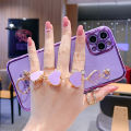 For Samsung Galaxy A53 5G Back Cover + 3D Love Heart Wristband Fashion Bracelet Ultra Thin Shiny Plating Bumper Phone Case Soft TPU Silicone Shockproof Protective Cases. 