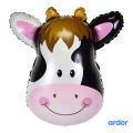 LARGE ANIMAL FACE FOIL BALLOONS l JUNGLE THEME BIRTHDAY DECOR. 