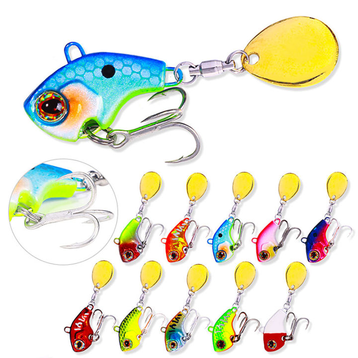 Superman Store* Luya Fake Bait Small Whirlwind VIB Rotating Sequin Metal Hard Bait 9g13g16g22g