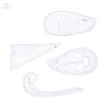 4x Multi Purpose French Curve Ruler DIY Tailors Pattern Maker Sewing. 