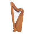 Gevon Ash wood Irish Harp 15 strings with semi tone levers, tuning key, carry bag and spare strings. 
