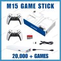 Original M8 | X2 Plus | M15  Wireless Retro Game Console | Plug and Play Video Game Stick | Built in 20000+ Games | 9 Classic Emulators | 4K High Definition HDMI Output for LED with Dual 2.4G Wireless Controllers (64GB Card). 