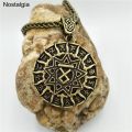 Svarog And Talisman Amulets Viking Runes Othala Slavic Kolovrat Star Of Russia Pentagram Pendants Necklace Women Men. 