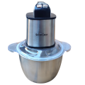 Portable 3 Litre 6 Titanium Blades Stainless Steel Electric Meat Grinder / Chopper / Mincer 4  / 6 Blades Silver Crest 2 in 1 1000 watts with Mixer Kolax / Silver Crest/ GSNational. 