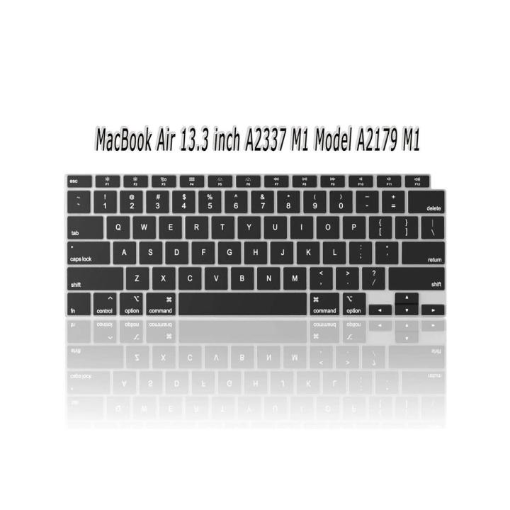 Premium Ultra Thin Keyboard Cover for MacBook Air 13 inch 2021 2020 Model A2179 A2337 M1 Chip, MacBook Air 13 inch Accessories, 13" MacBook Air M1 TPU Protective Skin Laptop Keyboard Cover -Laptop Protector