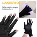 Loveseason UV Protection Gloves Anti-UV Skin Care Gel Nail Lamp UV Shield Gloves. 