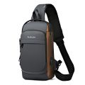 Boy's Fashion Youth Chest Bag New Artical Men's Motorcycle Bag Oxford Cloth Cross Body Bag. 