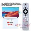 Triple H Haier LED TV Remote HTR-U33G | Voice Control | Social Media Buttons | Soft Touch Keys | Silver Color | Please Match With Old Remote Before Order. 