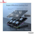 Coolbell 8X Cooling Pad For 14-17 Inch Laptops Gaming Notebook with 6 large Quiet Fans Laptop Stand with Phone Holder USB Powered Adjustable Mounts Stand with RGB LED Lights. 