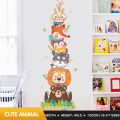 Cartoon Animals Wall Stickers For Kids Room Wardrobe Child Bedroom Nursery Self Adhesive Vinyl Cute Door Sticker Home Wall Decor. 