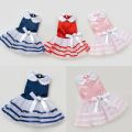 Pink Satin Bowknot Sweety Princess Frock Dress Dog Clothes for Small Dogs Dress Spring Summer Puppy Small Dog Princess Dog. 