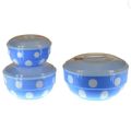 Lavena Pack Of 3 Pcs Plastic Storage Bowl Boxes Set With Air Tight Lid. 
