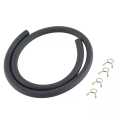 Fuel Petrol Inline Filter Hose Pipe With Clips 7 Inches Universal For 2 Stroke Mini Moto Dirt Bike (Pack of 2). 