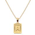 Tiny Gold Initial A-Z Letter Necklaces Umisex Charm Luster Gold Metal Capital Love Couple Pendant For Women Men Jewelry. 
