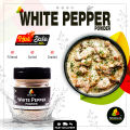 Premium Organic White Pepper Powder (Sufayed Mirch Powder) – 100% Pure Dakhni Mirch Powder for Light-Colored Dishes, Soups & Spice Blends – 65g. 