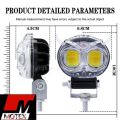 Owl Shape Crystal Multi Color Drl Led Fog Light For Bikes. Universal Fitment, Fog Light For Bikes- 8 Working Modes ( PLease Use it ON Battery)- Metal Back Body. 