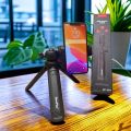 Premium Adjustable Tripod Stand with Phone Holder & DSLR Mount – Lightweight, Portable, for Vlogging, Live Streaming, TikTok, YouTube, and Photography. 