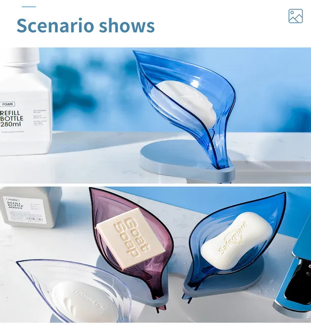 Soap%20holder%20Dish%20Leaf%20Decorative%20Drainage%20Soap%20Holder%20Shower%20with%20Suction%20Cups%20Anti-Collision,%20Plastic%20Self%20Draining%20Soap%20Saver%20for%20Bathroom,%20Bar%20Soap%20Tray%20Kitchen%20Sponge%20Holder%20Dainty%20Utensil%20-%20Image%204
