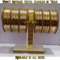 Fancy Antique Metal Bangle In Gold & Silver  And Single Line Diamond Bangle 24 Pieces For Girls With Extra Shinning All Sizes available ( Do, Sawa and Dhai ). 
