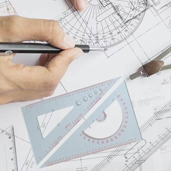 Chart%20Drawing%20Triangle%20Ruler%20Portable%20Multifunctional%20Durable%20Protractor%20for%20Ship%20Drawing%20Comic%20-%20Image%206