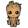 Marvel - Groot Vinyl Sticker (2 x 1 - inches) - Car Sticker - Laptop Sticker. 