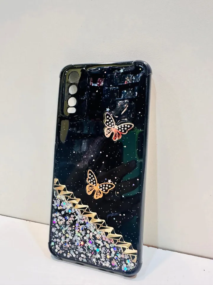 Vivo Y20 Y20i Y20S Y12S Y11S Y20A Girls Back Cover Girls Back  Cover Fancy Flower Butterfly Covers Vivo Y20 Y20i Y20S Y12S  Y11S