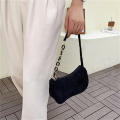 1 piece Solid Color Corduroy Shoulder Bag for Women totes bags Corduroy Small Korean version of literary cloth bag Trendy Korean women's shoulder bag for Minimalist casual velvet shoulder bag for. 