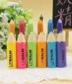 Lip Balm Crayons Funny Pencil Shaped Moisturizer Lip Stick Balm (Pack of 6). 