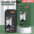 JIUMOO For iPhone X iPhone Xs Case Fashion Simple Boy Thin New Design Leather Soft Back Cover Camera Protect Cases Shockproof Casing. 