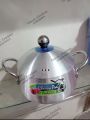Silver Steel Cooking Pot (Pateli) (Degchi) ( Free GIFT Greater )1 Kg Meat  Matel Finished Made in Pakistan Cooking Pots Handel (Handi) (Kitchen Ware) (Kitchen Utensils). 