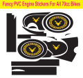 Fancy PVC Engine Stickers For all 70cc Bikes. 
