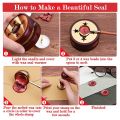 Red Wax for Letters Stamp Seals Sealing Kit Seal Warmer Wax Spoon. 