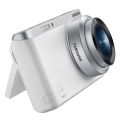 Samsung NX Mini 20.5MP CMOS Smart WiFi & NFC Mirrorless Digital Camera with 9mm Lens and 3 Flip Up LCD Touch Screen (White). 