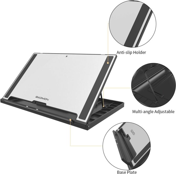 GAOMON%20GMS01%20Universal%20Adjustable%20Tablet%20Stand%20PD1161/PD156PRO%20and%20Other%20Pads/Art%20Tablets/Books%20Less%20Than%2012mm%20Thickness%20-%20Image%204