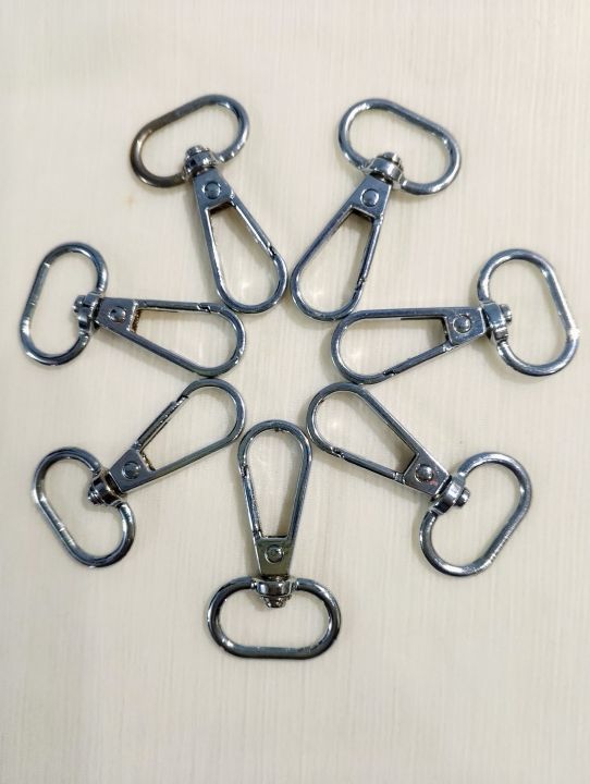6, 12 pcs 39mm Swivel Snap Hook Lobster Clasp 45mm Lock Buckle for Keychains, Purses, Bags, Belts, and DIY Crafting Accessories - Durable Metal Clip for Jewelry Making | Sturdy Metal Clasp with 360-Degree Rotation