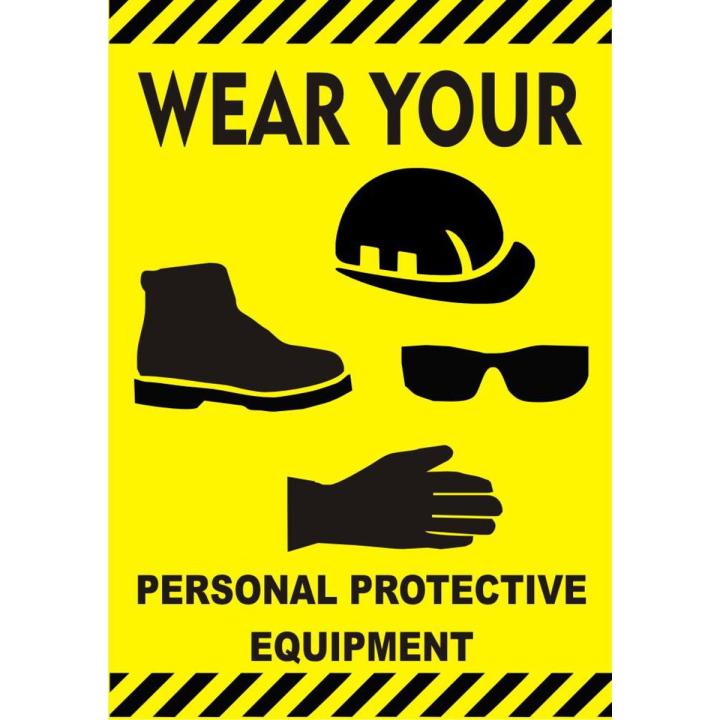 Personal Safety Industrial Caution Chart Poster Banner Industry Civil Work