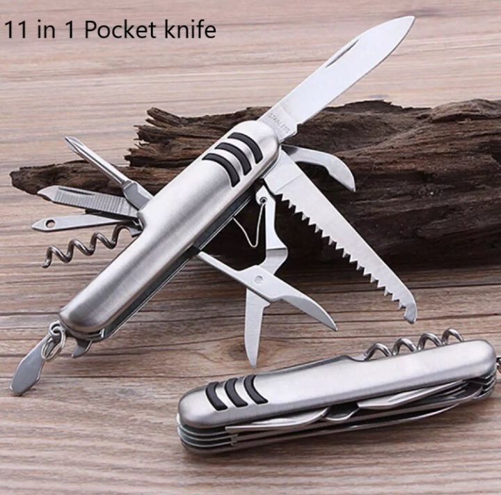 11 In 1 keychain Switz Multi-function Folding Multi functional Outdoors Survival Army keychain
