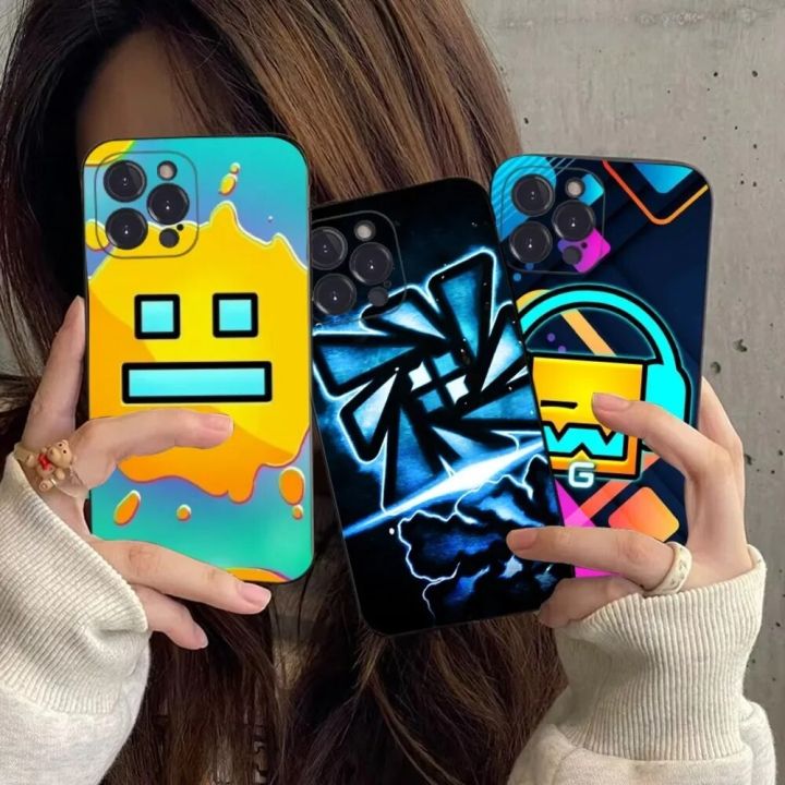 Game%20Geometry%20Dash%20Phone%20Case%20Silicone%20Soft%20For%20Iphone%2015%2014%2013%2012%2011%20Pro%20Mini%20XS%20MAX%208%207%206%20Plus%20X%20XS%20XR%20Cover%20-%20Image%202